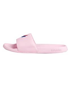 Superdry Herren Code Essential Pool Slide Schiebe-Sandalen, Roseate Pink, Medium von Superdry