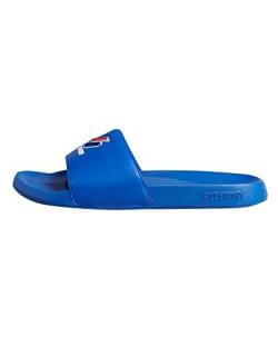 Superdry Herren Code Essential Pool Slide Schiebe-Sandalen, Royal, Small von Superdry