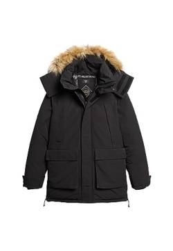 Superdry Herren Code XPD Everest Parka A4-gepolstert, schwarz, M von Superdry