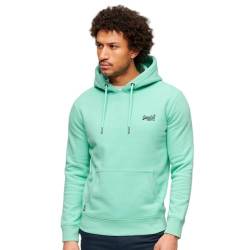 Superdry Herren Essential Hoodie mit Logo Grüne Minze Hellgrün S von Superdry