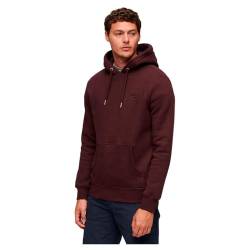 Superdry Herren Essential Logo Hoodie Sweatshirt, Mehrfarbig (Track Burgundy Marl), Large von Superdry