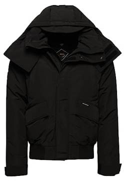 Superdry Herren Expedition Everest Bomber-Steppjacke Schwarz XL von Superdry