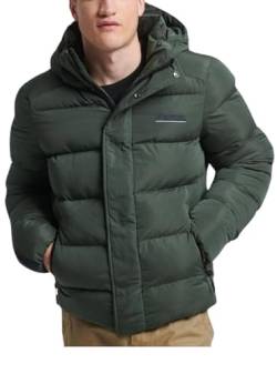 Superdry Herren Gesteppte Jacke, Grün (Academy Dark Green), Large von Superdry