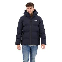 Superdry Herren Hooded Boxy Puffer Jacket Jacke, Eklipse Navy, XL von Superdry