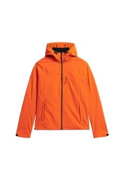 Superdry Herren Hooded Soft Shell Trekker JKT A2-Wind Family, orange (Flame orange), XL von Superdry