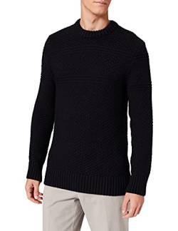 Superdry Herren Jacob Cable Crew Pullover Sweater, Eclipse Navy, XL von Superdry