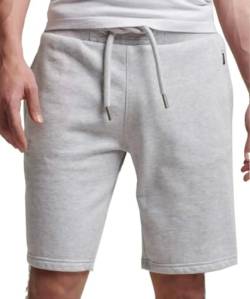 Superdry Herren Jersey-Shorts mit aufgesticktem Vintage-Logo Sportlich Grau Meliert XXL von Superdry