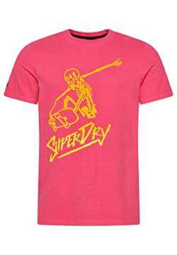 Superdry Herren Shirt Cali pink/gelb M von Superdry