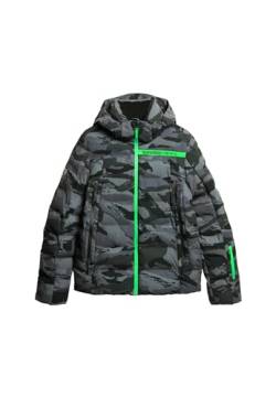 Superdry Herren Ski Radar Pro Puffer Jacket Jacke, Dunkelgrau, Tiger Camo, XL von Superdry