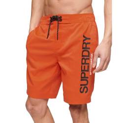 Superdry Herren Sportswear Boardshorts aus recyceltem Material Orange XL von Superdry