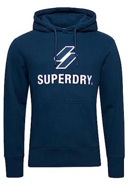 Superdry Herren Stacked Hoodie mit Logo-Applikation Zinkblau M von Superdry