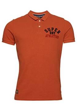 Superdry Herren Superstate Polohemd Dunkel Würziges Orange Meliert L von Superdry