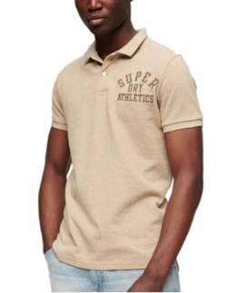 Superdry Herren Superstate Polohemd Rotbraun Tupfen Meliert XL von Superdry