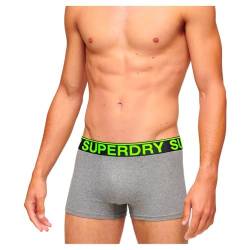 Superdry Herren Trunk Triple Pack Boxershorts, Krst Blk Mg GRT/NOOS Gry MRL/Rvn Blk MRL, von Superdry