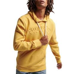 Superdry Herren Vintage Cooper Class Hoodie mit Prägung Ocker Meliert L von Superdry