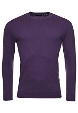 Superdry Herren Vintage EMB Cotton/Cash Crew Pullover Sweater, Peruvian Purple Marl, S von Superdry