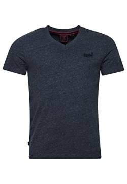 Superdry Herren Vintage Logo EMB VEE Tee T-Shirt, Navy Marl, S von Superdry