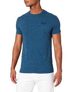 Superdry Herren Vintage Logo Emb Tee T-Shirt, Charred Teal Grit, S von Superdry