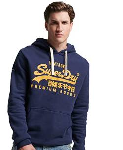 Superdry Herren Vintage Logo Heritage Hoodie Lauren Marineblau L von Superdry