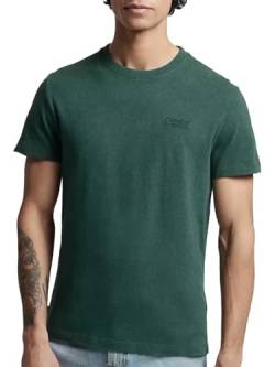 Superdry Herren Vintage Logo Micro Emb Tee Hemd, Buck Green Marl, M von Superdry