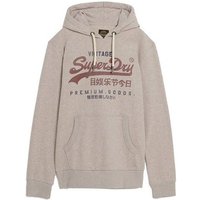 Superdry Kapuzensweatshirt Superdry Herren Hoodie CLASSIC VL HERITAGE HOODIE Lavin Beige Marl von Superdry