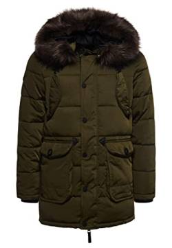 Superdry Mens Chinook 2.0 Parka, Khaki, S von Superdry