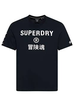 Superdry Mens Code CORE Sport Tee T-Shirt, Eclipse Navy, X-Small von Superdry
