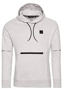 Superdry Mens Code TECH Hood Kapuzenpullover, Cadet Grey Marl, XL von Superdry