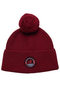 Superdry Mens Everest Beanie Hat, Expedition Red, One Size von Superdry