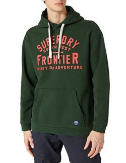 Superdry Mens Heritage Graphic Hood Hooded Sweatshirt, Mountain View, XL von Superdry