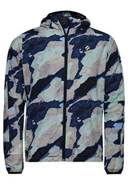 Superdry Mens Run Jacket Regenjacke, Abstract Camo, S von Superdry