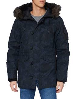 Superdry Mens SDX Parka, Midnight Camo, Large von Superdry