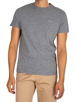 Superdry Mens Vintage Logo Emb Tee T-Shirt, Grau, L von Superdry