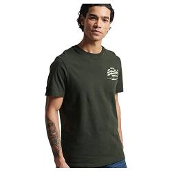 Superdry Mens Vintage VL Narrative Tee MW T-Shirt, Surplus Goods Olive, X-Large von Superdry