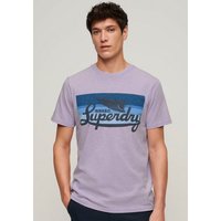 Superdry Print-Shirt SD-CALI STRIPED LOGO T SHIRT von Superdry