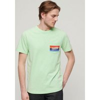 Superdry Print-Shirt SD-CALI STRIPED LOGO T SHIRT von Superdry