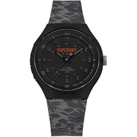 Superdry Quarzuhr, Herren Analog Quarz Uhr mit Silikon Armband SYG225E von Superdry
