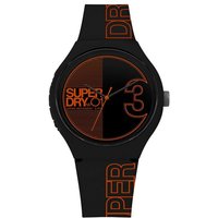 Superdry Quarzuhr, Herren Analog Quarz Uhr mit Silikon Armband SYG239BO von Superdry