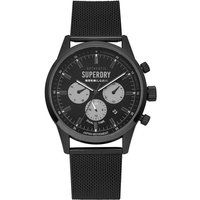 Superdry Quarzuhr, SYG256BM Herren Multi Zifferblatt Quarz Uhr mit Edelstahl Armband von Superdry