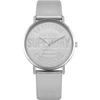 Superdry Quarzuhr, Superdry Damen Analog Quarz Uhr mit Leder Armband SYL251S von Superdry