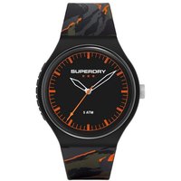 Superdry Quarzuhr, Superdry Herren Analog Quarz Uhr mit Silicone Armband SYG270BO von Superdry