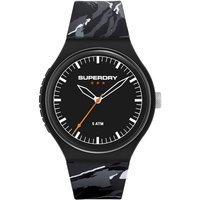 Superdry Quarzuhr, Superdry Herren Analog Quarz Uhr mit Silicone Armband SYG270EB von Superdry