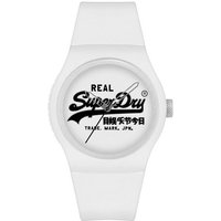 Superdry Quarzuhr, Superdry Herren Analog Quarz Uhr mit Silicone Armband SYG280WB von Superdry