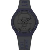 Superdry Quarzuhr, Superdry Herren Analog Quarz Uhr mit Silikon Armband SYG240EU von Superdry