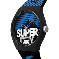 Superdry Quarzuhr, Superdry Herren Analog Quarz Uhr mit Silikon Armband SYG255EU von Superdry