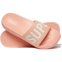 Superdry Superdry Damen Bade-Sandalen CORE VEGAN POOL SLIDE Pink Pesca Badesandale von Superdry