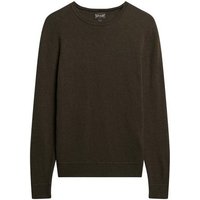 Superdry Sweater Superdry Herren Pullover ESSENTIAL SLIM FIT CREW JUMPER Spruce Green von Superdry