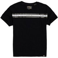 Superdry T-Shirt Superdry T-Shirt Damen MINIMAL LOGO TAPE PORTLAND TEE Black von Superdry