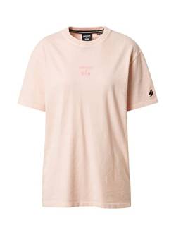 Superdry Womens Code CL Garment DYE Loose Tee T-Shirt, Pink Clay, L von Superdry