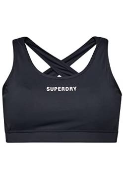Superdry Womens Core Mid Impact Bra Sport-BH, Black, Medium von Superdry